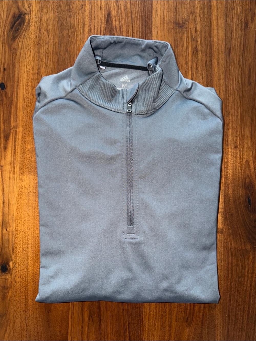 adidas Men’s Half-Zip Performance Sweater - Gray
